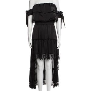 MISA Los Angeles Off-The-Shoulder High Low Dress